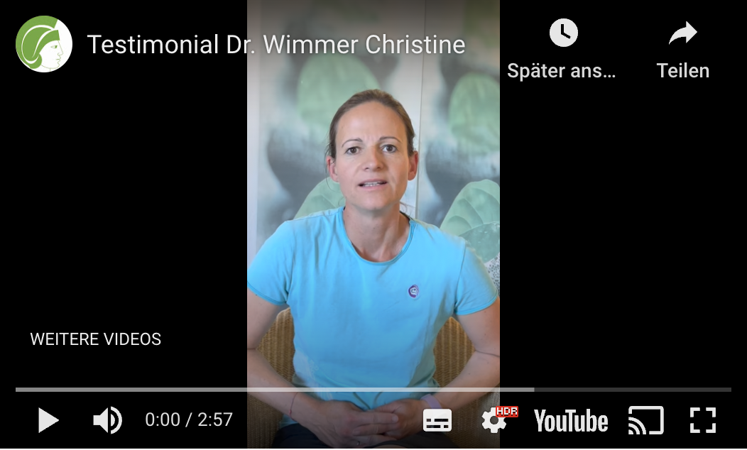 Erfahrungsbericht Dr. Christine Wimmer zur Online-Ausbildung